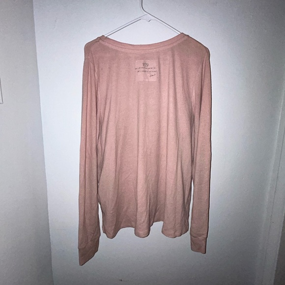 Peace Love World Love Each Other Sweat Shirt Medium Peace Soft Blush Pink - Picture 5 of 5